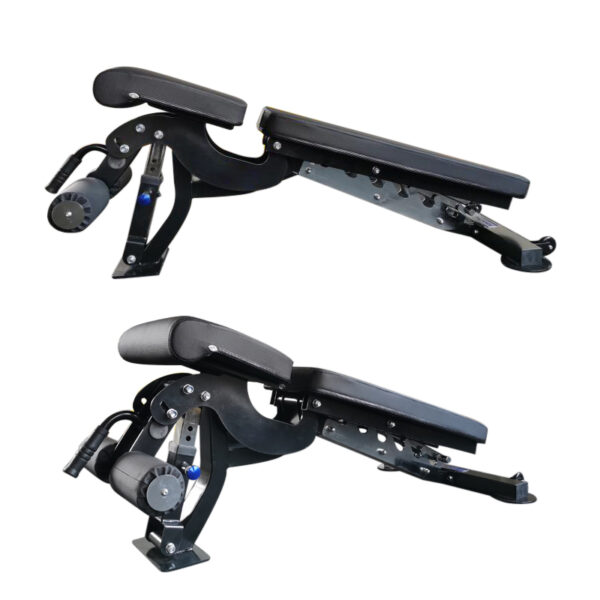 Banca ajustabila ZOCO BODY FIT YLY005-1, Multifunctionala, Robusta, pentru piept, spate, umeri, brate si abdomen, Negru